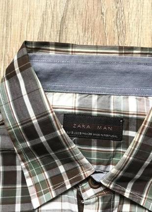 Чоловіча сорочка з довгим рукавом zara s4 фото