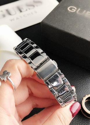 Качественные женские наручные часы браслет  guess, модные и стильные часы-браслет на руку6 фото