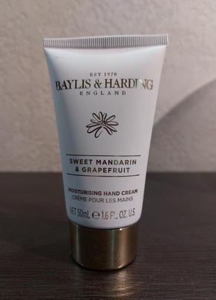 Увлажняющий крем для рук baylis and harding sweet mandarin and grapefruit, сладкий мандарин и грейпф