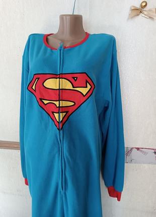 Теплая пижама слип р.2 xl superman2 фото