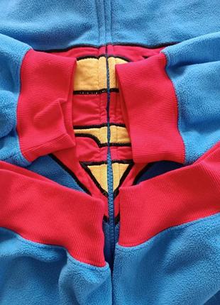 Теплая пижама слип р.2 xl superman6 фото
