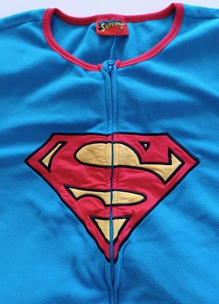 Теплая пижама слип р.2 xl superman7 фото