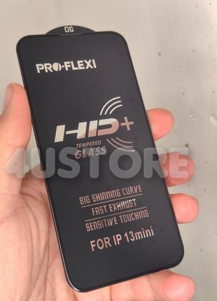 Захисне скло og hd+ на iphone 13 mini олеофобне покриття зашліфувані краї міцне якісне