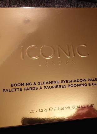 Палетка теней iconic london booming &amp; gleaming eyeshadow palette6 фото