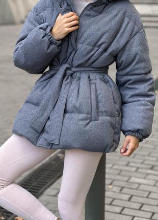 Теплая зимняя куртка пуховик пуфер3 фото