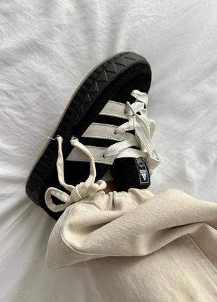 Adidas adimatic full black / white8 фото