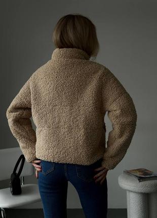 Куртка овчинка тедди меховая пуффер зимняя2 фото