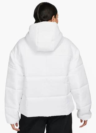Куртка жіноча nike sportswear classic puffer therma-fit loose hooded jacket оригінал2 фото