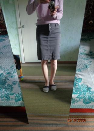 Джинсовая юбка карандаш7 фото