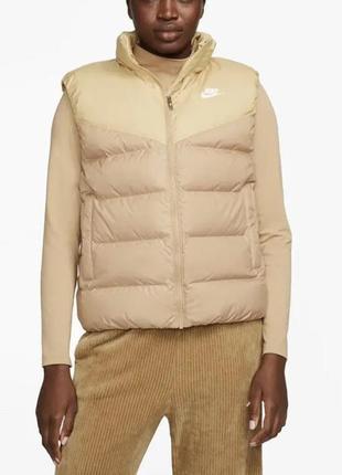 Жилетка жіноча nike sportswear therma-fit windrunner women down vest оригінал