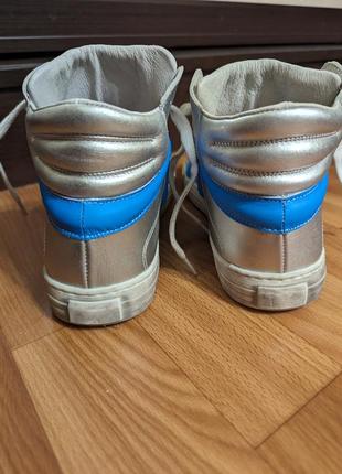 Фірмові шкіряні кросівки кеди giga для дівчинки підлітка, розмір 39-405 фото