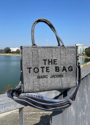 Женская сумка marc jacobs the tote bag grey