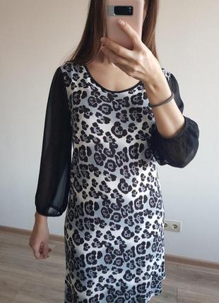 Красивое леопардовое платье от next9 фото