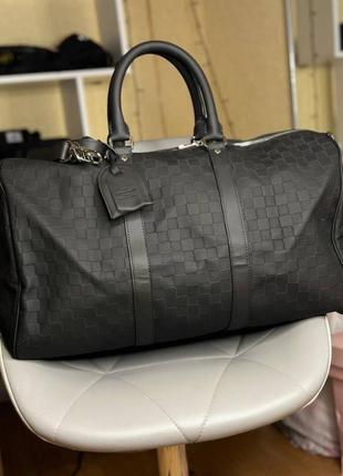 Сумка мужская louis vuitton keepall 55 damier infini s062-11 фото