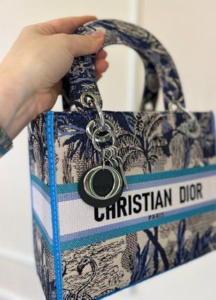 Сумка леди диор christian dior blue tropic6 фото