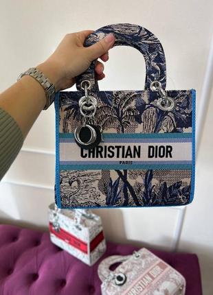 Сумка леди диор christian dior blue tropic9 фото