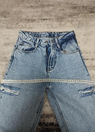 Женские джинсы arox с распорками и разрезами6 фото