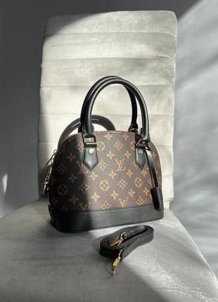 Жіноча сумка луї віттон  alma lv молодіжна, брендова сумка через плече7 фото