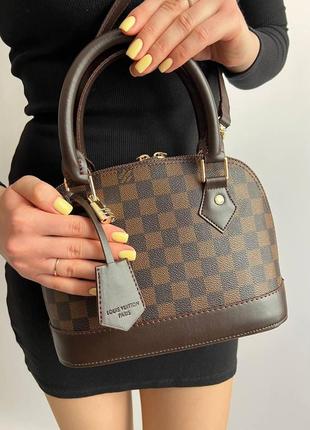Жіноча сумка луї віттон  alma lv молодіжна, брендова сумка через плече1 фото