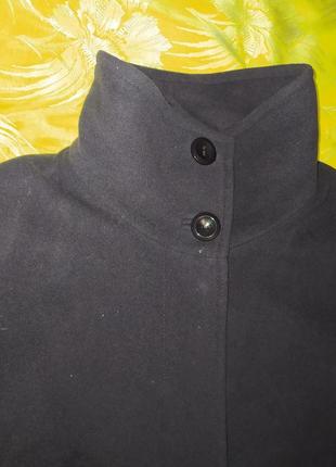 Пальто кашемірове, колір темно-фіолетовий3 фото