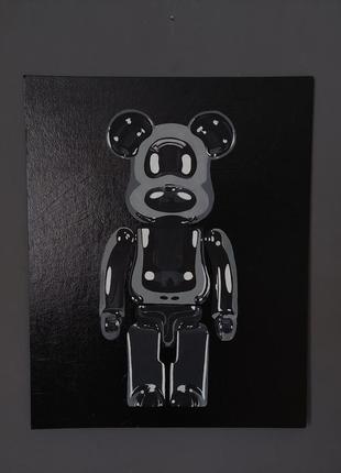 Картина bearbrick metal