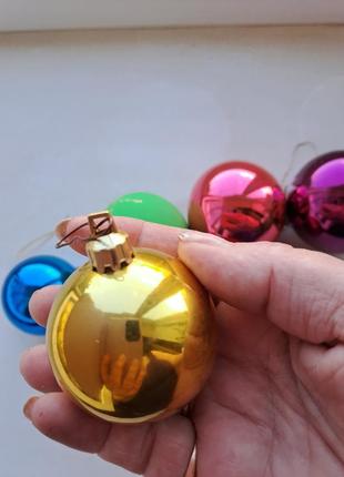 Вінтажні новорічні ялинні кулі зір6 фото
