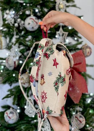 Рюкзачок детский новогодний гобеленовый для прогулок limaso4 фото