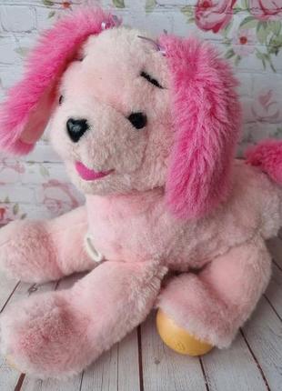 Щенок собака барби озвучена barbie 2001 talking pink plush dog mattel