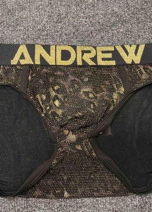 Блестящие брифы andrew christian "гламурный леопард"2 фото