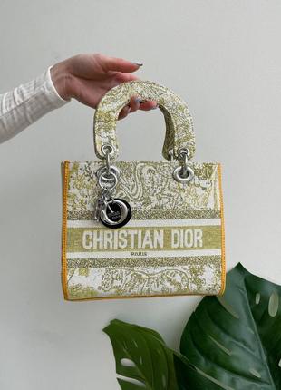 Сумочка в стилі dior / cd lady d-lite lemon