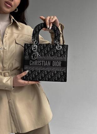 Сумочка в стилі dior / dior lady black new / сумочка для зошитів3 фото