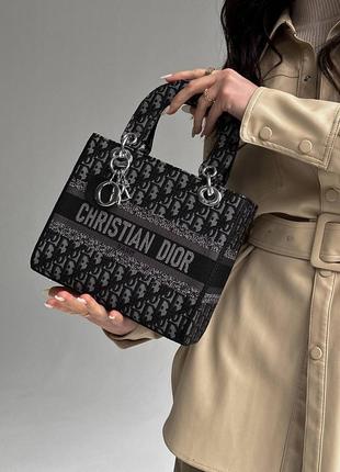 Сумочка в стилі dior / dior lady black new / сумочка для зошитів2 фото