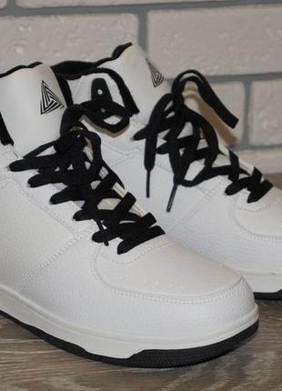 Чоловічі черевики зимові білі6 фото