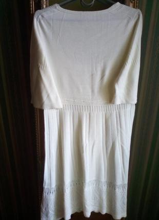 Красивое ажурное белое платье5 фото