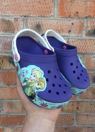 Сабо, кроксы crocs lights frozen fever размер 28 (17,2 см.)