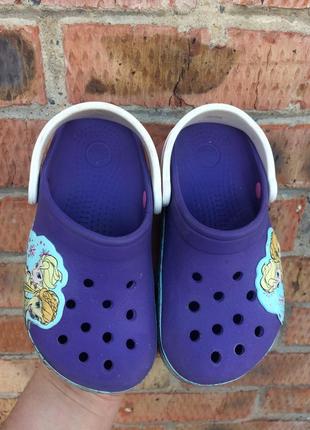 Сабо, кроксы crocs lights frozen fever размер 28 (17,2 см.)2 фото