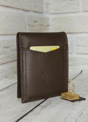Кожаный кошелек с rfid защитой