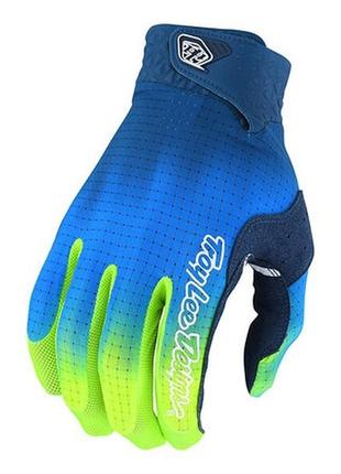 Вело перчатки tld air glove [jet fuel navy / yellow] l