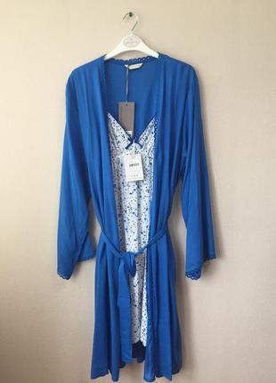 Халат женский cyberjammies celia 3679 blue 25 фото