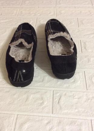 Тапочки мужские с задниками р.41 26см на меху kuailu