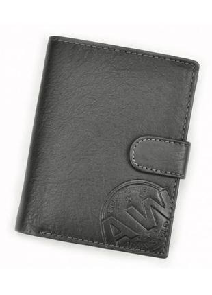 Чоловічий шкіряний гаманець wild n4l-wcn сірий
