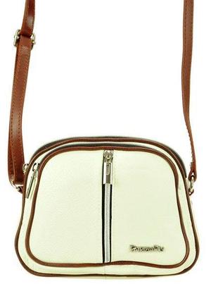 Жіноча шкіряна сумка patrizia piu 01-034 рожевий