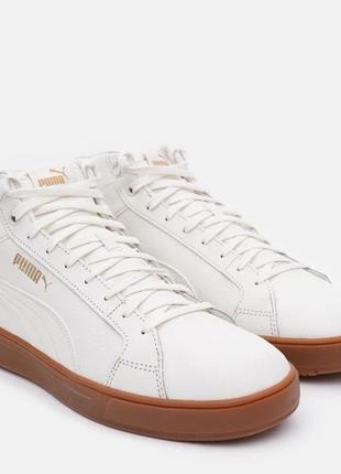 Оригинальные мужские кеды высокие puma serve pro mid ptx  40.5 (7) 26 см vaporous gray team gold