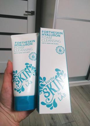 Пена для умывания с гиалуроном от fortheskin hyaluron foam cleansing4 фото