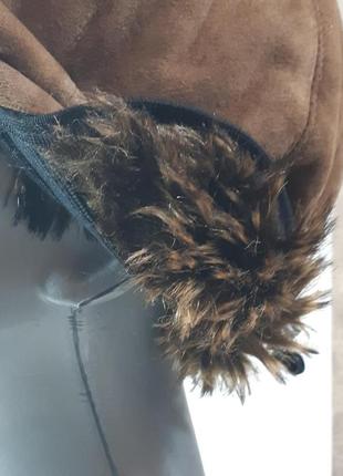 Кепка 12.022.010 женская зимняя восьмиклинка велюровая меховая с ушками5 фото