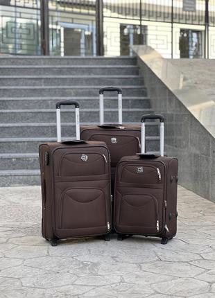 Качественные чемоданчики на 2 колеса,от польского производителя, тканые чемоданчики,дорожня сумка1 фото
