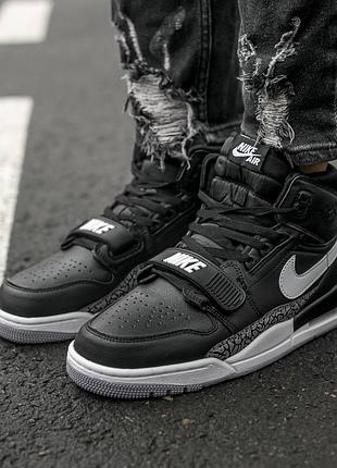 🏀nike air jordan legasy black white🏀 кросівки чоловічі найк аір джордан, кроссовки мужские джордан