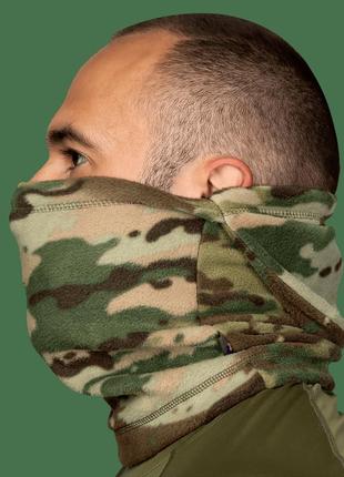 Зимняя тактическая балаклава fleece multicam флис мультикам3 фото