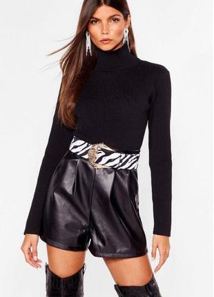 Черный трикотажный гольф с обнаженной спиной nasty gal2 фото