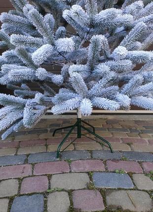 Буковельская заснеженная 1.5м литая елка искусственная ель праздничная со снегом5 фото